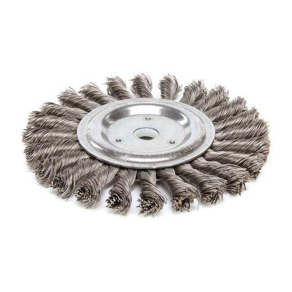 Weiler Twist Wire Wheel Wire Brush, Threaded Arbor 94120